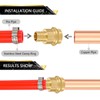 (Pack of 5) FOSKAN 3/4"Press x 3/4" PEX Crimp Brass