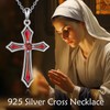 Vadmans Cross Necklace for Women 925 Sterling Silver 5A CZ