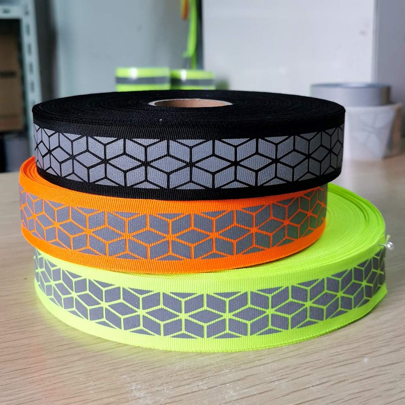 JINBING Silver Sew On Reflective Ribbon Tape for Chothing Safety