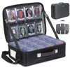 Luxtude Trading Card Storage Box w/Adjustable Dividers, Card Carrying Case