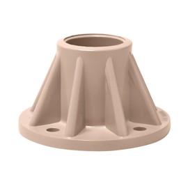 Two Saftron 3" Taupe Surface-Mount Bases for Pool Ladders (SB-3) Use SB-3 Bases to Surface Mount Swimming Pool Ladders to Concrete or Wood Decks.