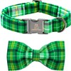 Lionheart Glory St. Patrick's Day Dog Collar - Adjustable Green