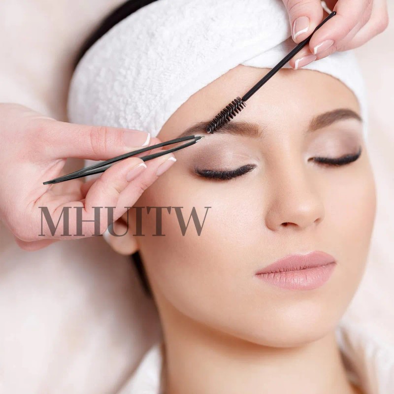 Kit 6pzs Pinzas Para Cejas Profesionales Con Tijera Curvadas