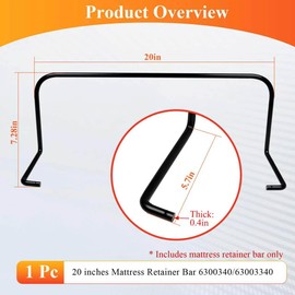 Mattress Retainer Bar Model 6300340/63003340 Fit for Tempur-Pedic Ergo,1 Pc