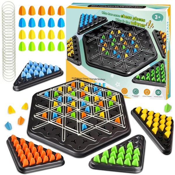 Triggle Game, Triangle Chess, Triggle Geometric Chess Game, Riggle Borad