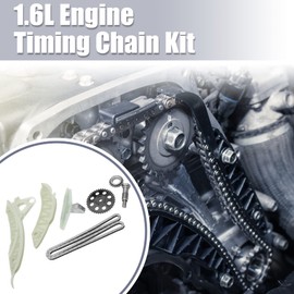 X AUTOHAUX Engine Timing Chain Kit for Mini Cooper 2007-2012 1.6L Replace A-TK10980 N14B16A 76268, 11-21-7-588-996 2146826246 HJ-02003-G 053983-5206-1559111