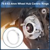 INFINAUTO Car Wheel Hub Centric Rings OD 70.6mm to ID