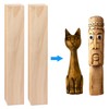 GNIEMCKIN 10 Pack Basswood Carving Blocks, 8x2x2 Inches Basswood Blocks