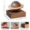 TECHPLUS Planet Wooden Essential Oil Diffuser - Walnut Aroma Therapy