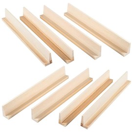 Gadpiparty Wooden Domino Trays, 8Pcs Wood Domino Racks Desktop Domino Holders Multi-Function Domino Bases Games Accessory for Domino Tiles Mexican Train Mahjong Game