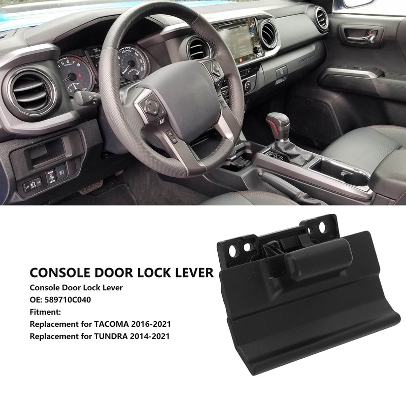 Console Door Lock Lever 589710C040 High Strength Removable Replacement for