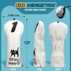 Craftsman Golf Leather Driver Head Covers Cat