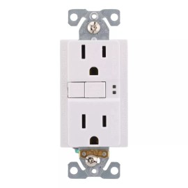 Eaton NEW EatonTRSGF15 White 15AMP Decorator Tamper Resistant GFCI Residential Outlet