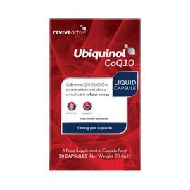 Revive Active Ubiquinol CoQ10 100mg, Highly Absorbable Kaneka™ Ubiquinol, Supports Cellular Energy & Antioxidant Protection, Easily Absorbed Liquid Capsule, 30 Day Supply