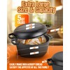 Cast Iron Dutch Oven for Sourdough Bread Baking, Pre-Seasoned 5QT