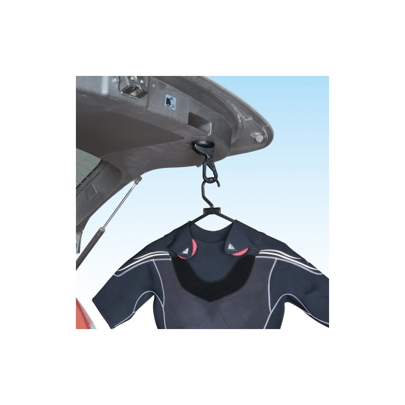 セイワ 吸盤フックM BK/吸盤取付 W753