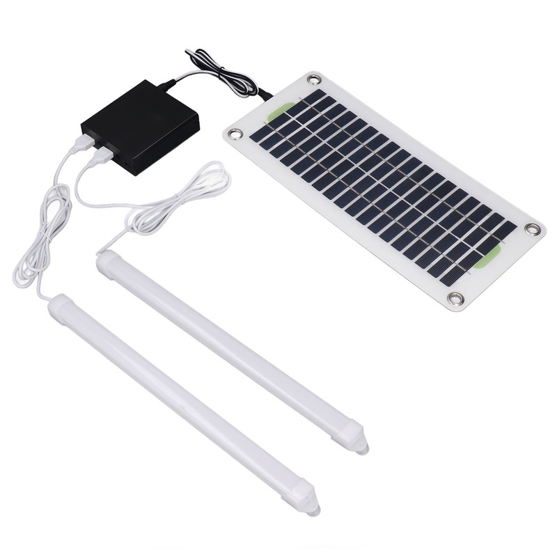 Solar Light Tube 30W 12V5V Dual USB LED Solar Panel