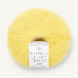 SANDNES GARN Ballerina Chunky Mohair – Colour: Lemon (9004) – 50 g/Approx. 135 m Wool