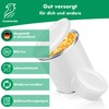 FALKENHORN White Can Lids - 2 x Plastic Lids Diameter