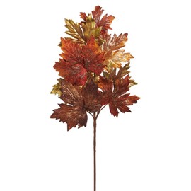 RAZ Imports 27" Glittered Maple Leaf Spray (F4542113)