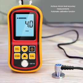 GM100 Ultrasonic Thickness Gauge Probe Non-Contact Measurement Thickness Gauge Probe Transducer Sensor Thickness Monitoring Replacement Probe for Metals Plastics Glass Ceramic