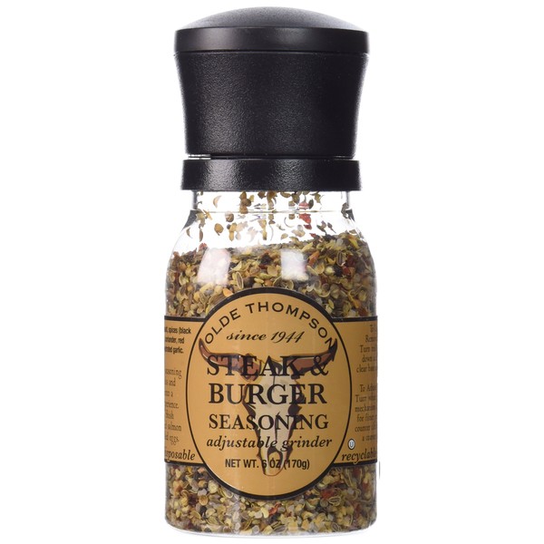 Olde Thompson 1020-10 Disposable Spice Grinder, 6-Ounce Steak and Burger Seasoning