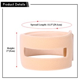 Aroncent TFCC Wrist Support Brace: 2 Pack Adjustable Compression Wrap - Wrist Widget for Triangular Fibrocartilage Complex Injury Ulnar Sided Wrist Pain - Beige