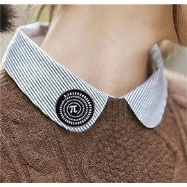 zhanghaoran Pi Symbol Button Pin Math Numbers Enamel Pin Maths Symbol Lapel Pin Brooch Pi Badge Metal Pin Badge Clothing Bag Decor Math Lover Students Gift