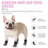 KOESON Dog Socks with Grippers, Anti Slip Dog Socks for
