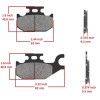 H&H bros Front Rear Brake Pads for Can-Am Outlander 330