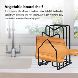 Cutting Board Rack Cutting Board Organiser Stand Holder Kitchen Work Plate Pots Pan Lid Rack Organiser Flat Steel