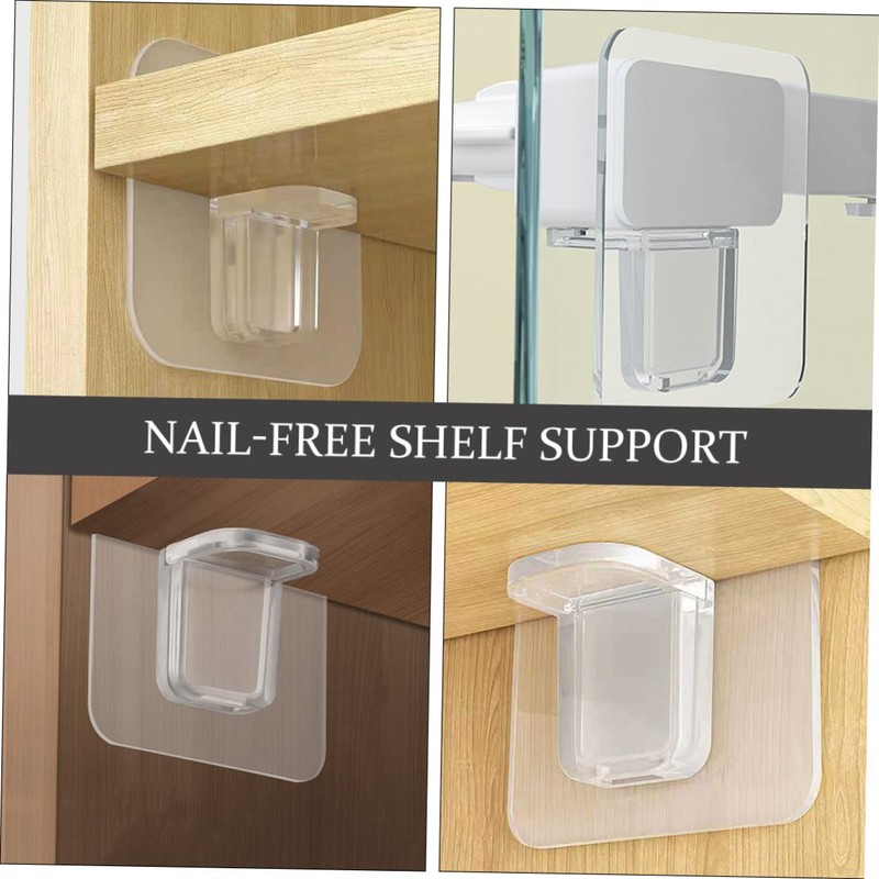 jojofuny 20pcs Shelf Pegs Household Shelf Holders for Kitchen Cabinet