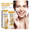 Limpiador Facial Con Puré De Arroz, Limpia, Hidrata Y Humect
