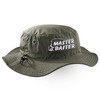 Purple Print House Embroidered Master Baiter Cargo Bucket Hat for