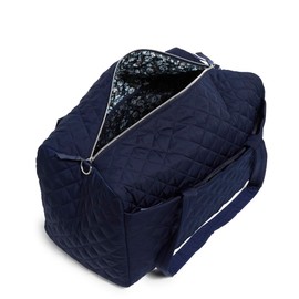 Vera Bradley Women's Performance Twill Large Travel Duffle Bag, Classic Navy/Blue, One Size