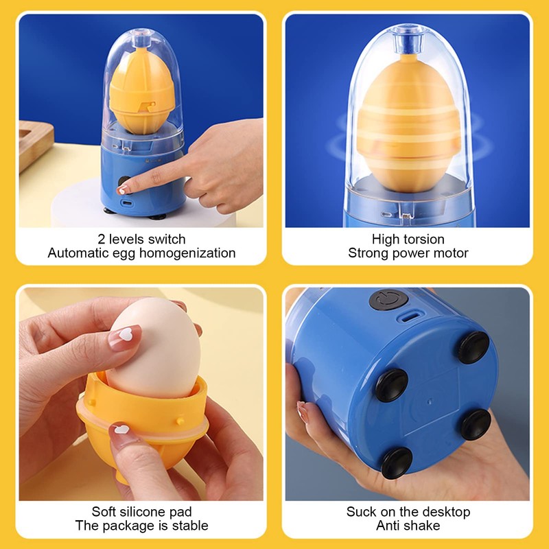 Electric Egg Spinner, Egg Stirrer in Shell, Golden Egg Maker,