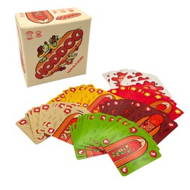 Joking Hazard Hoddog Card Game – 82 Cards for Kids & Adults, Race to Build the Longest Hoddog with Fun & Strategy, Includes Ketchup SPLAT Cards & Rulebook