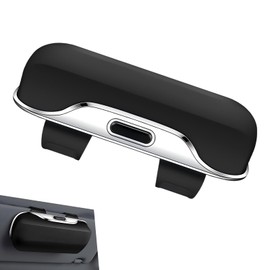 Ferianl Sunglass Holder for Car Visor, Multi-Functional Auto Sun Visor Eyeglass Holder, Shockproof Dustproof Sunglasses Protective Storage Case, Universal for Vehicle, Sedan, Truck