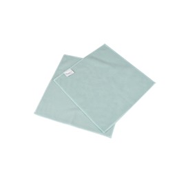 Homéa, Pack of 2 Microfibre Antistatic Cleaning Cloths Specifically for Furniture 30 x 30 cm Frost Blue