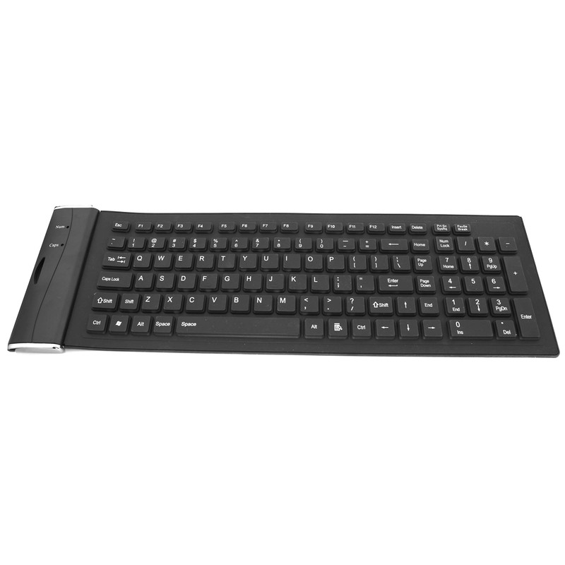 axGear - Teclado de silicona impermeable plegable USB a prueba