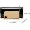 Patent Leather Envelope Clutch for Women Stylish Evening Handbag with
