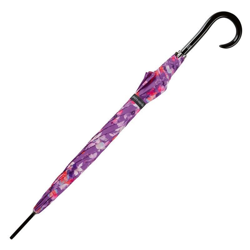Pierre Cardin Umbrella Women's Automatic Flower Motif, Purple