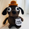 Tavashome This is Fine Dog Plush, 11" inches Sized, Funny