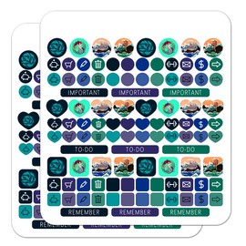 Mermaid Dolphin Manatee Ocean Beach Life Planner Calendar Scrapbooking Crafting Sticker Set