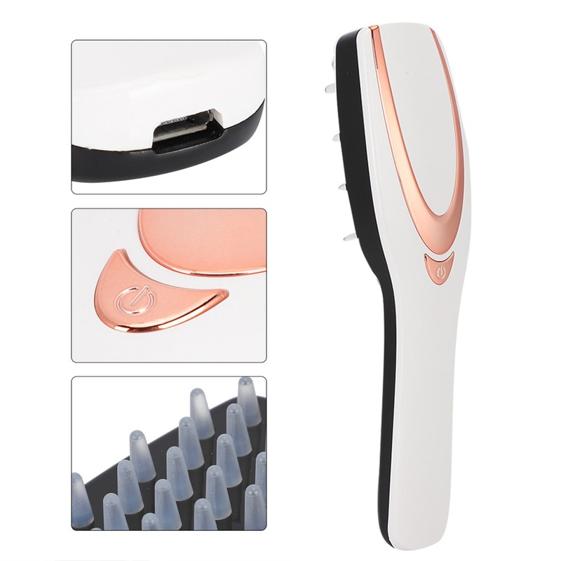 Electric Red Blue Light Hair Anti Loss Massage Vibration Therapy