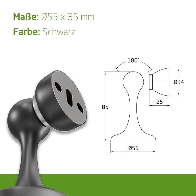 Amig - Magnetic Door Stop with Holding Function | For