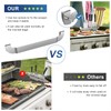 2 Pack Griddle Spatula Holder, 10 Inch Stainless Steel Barbecue