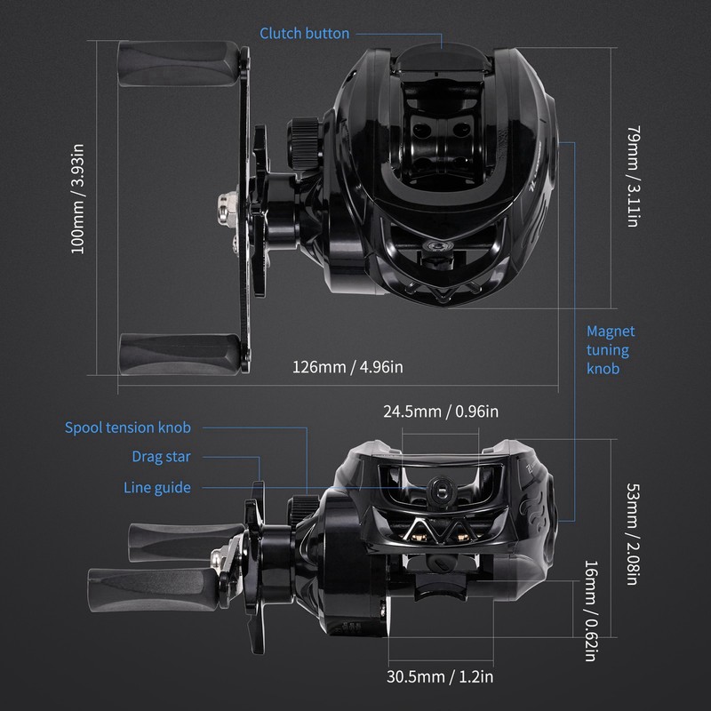 Fishing Rod Reel Combo Set Portable Telescopic with Reels Bait