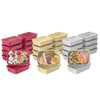 Bentgo Prep 60-Piece Holiday Food Storage Set - 1-Compartment Meal