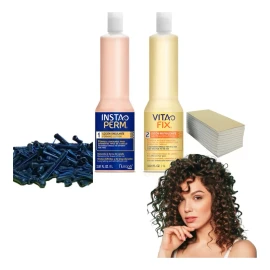 Nutrapel Liquido Ondulante Rizos Permanentes + Carretes + Papel Punta